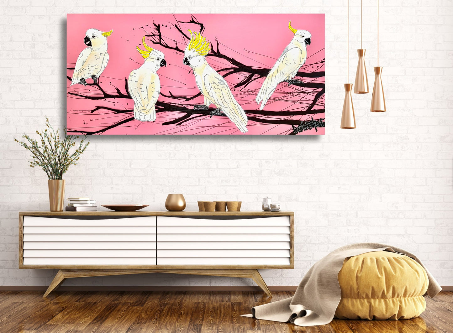 Cockatoos Crackle - Original Art - 2