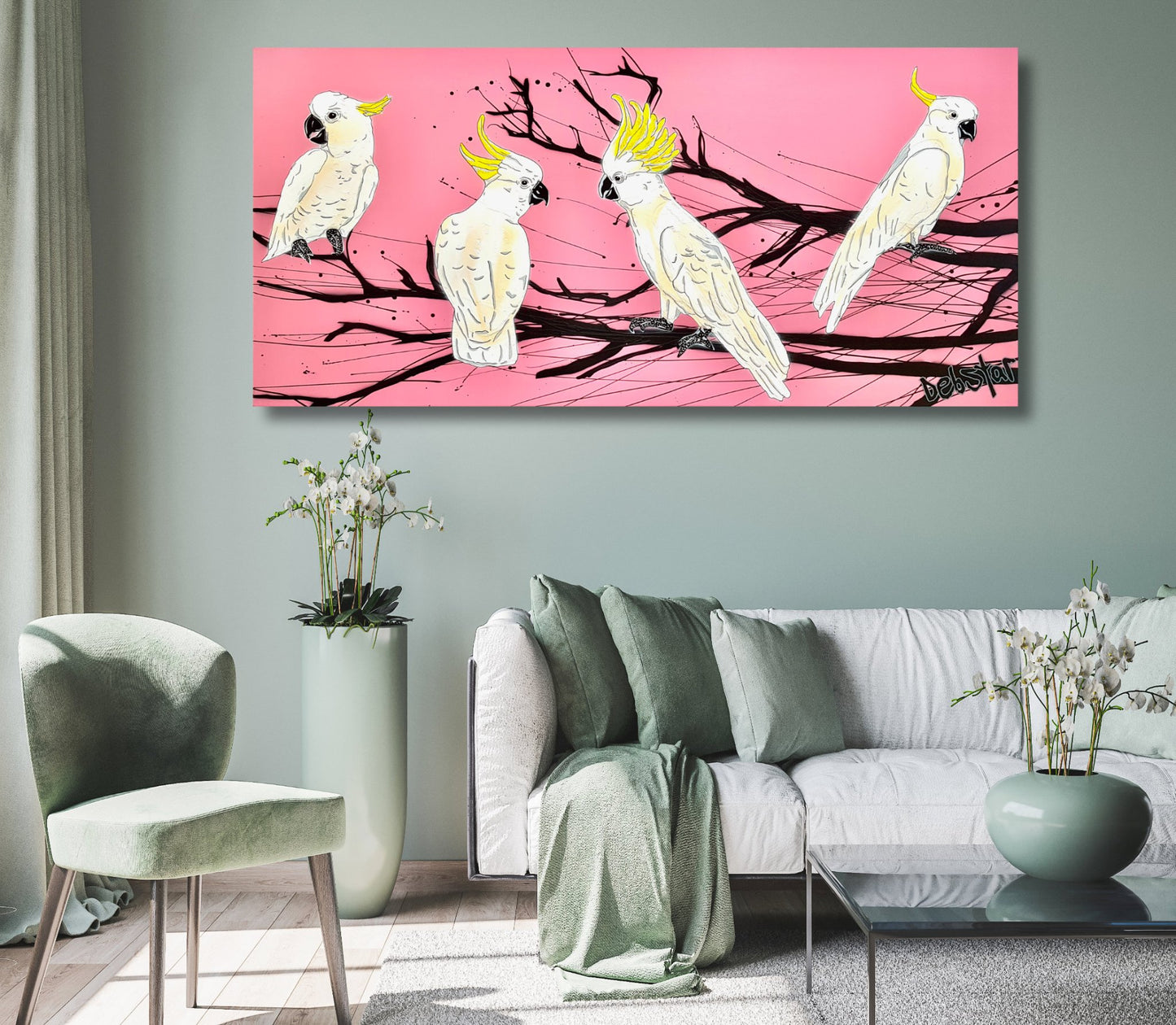 Cockatoos Crackle - Original Art - 6