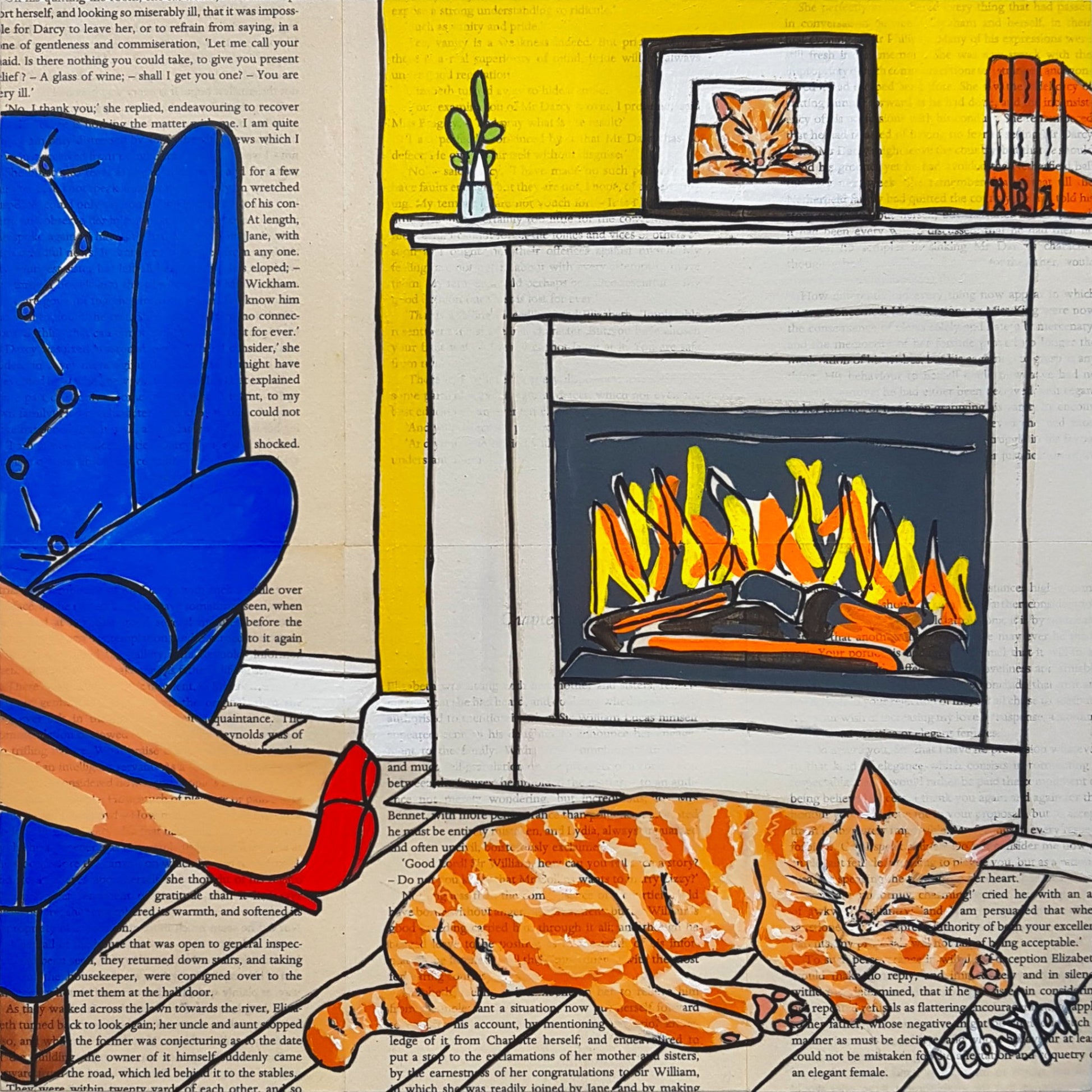 Cat Capers - Fireplace - 1