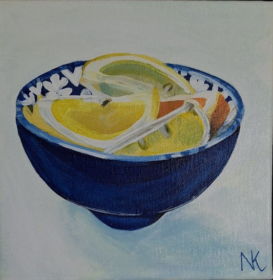 Lemons in Blue - Original Art - 1