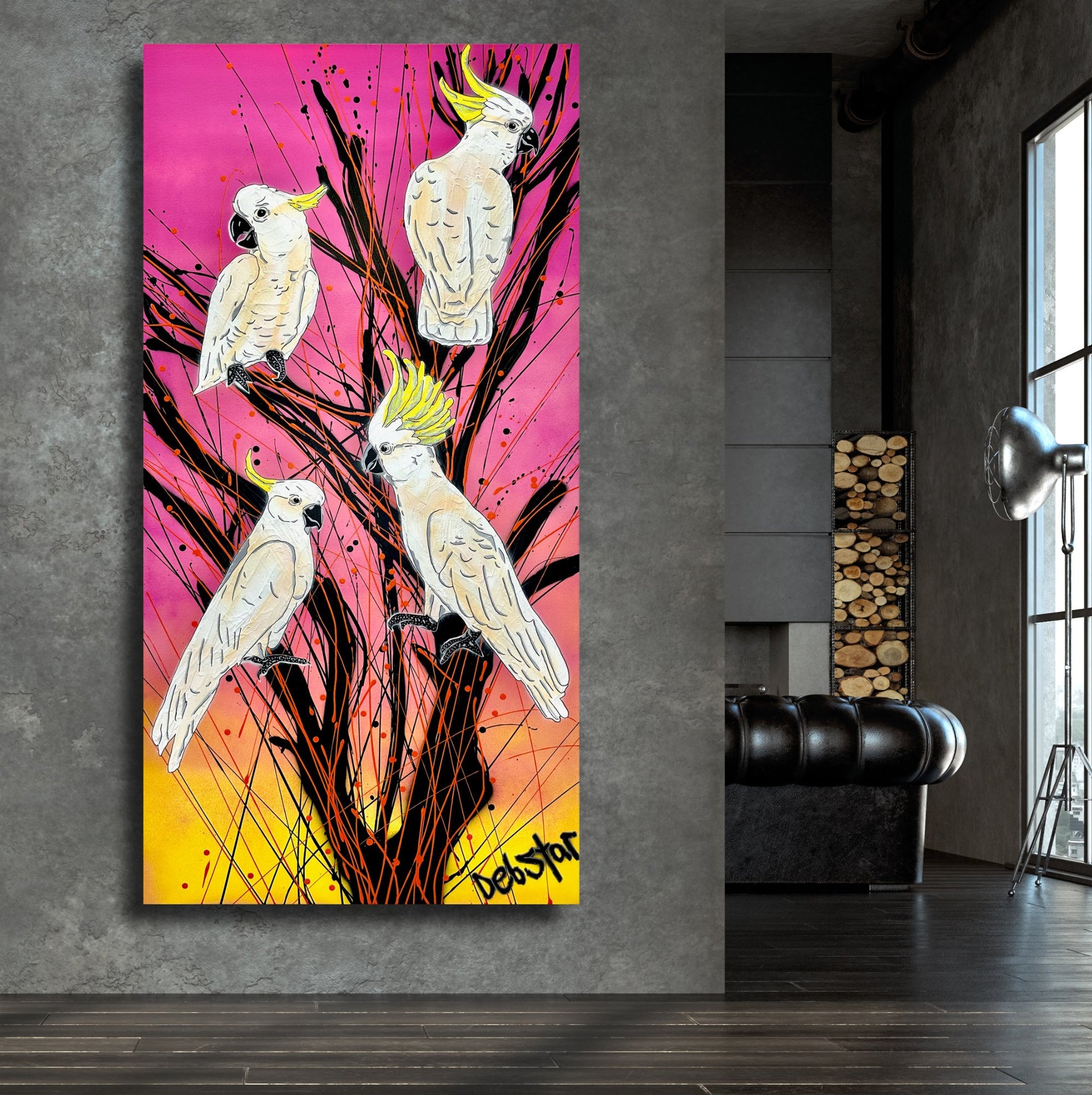 Cockatoos at Sunrise - Original Art - 5