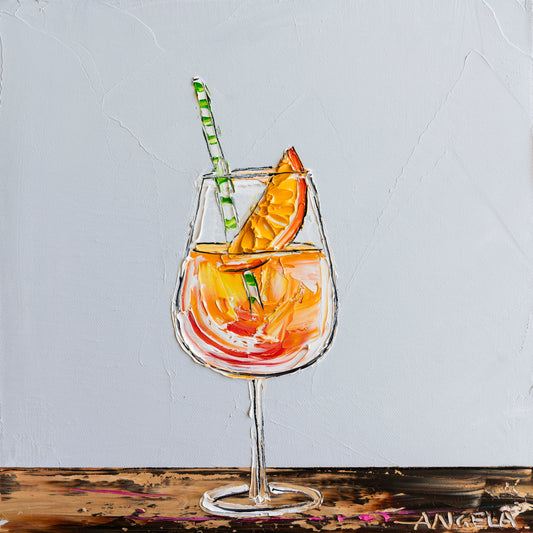 Aperol On Grey - Fine Art Print