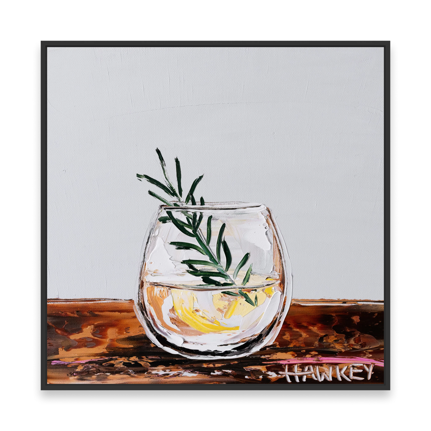 Gin And Tonic 14 Grey - Fine Art Print