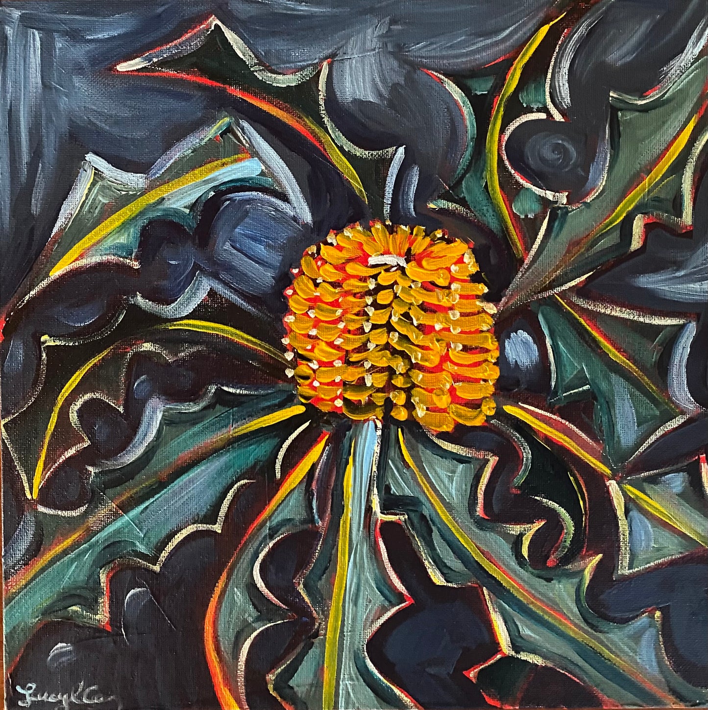 Little Golden Banksia - Original Art