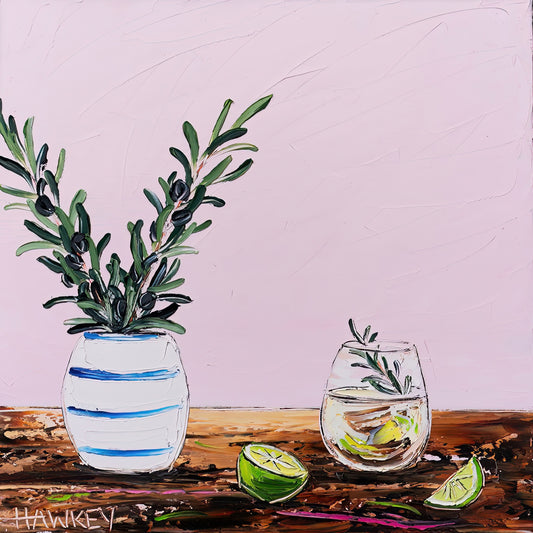 Olive Branch Gin And Limes 3 - Fine Art Print