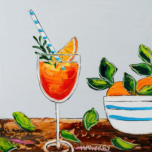 Oranges And Spritz - Fine Art Print