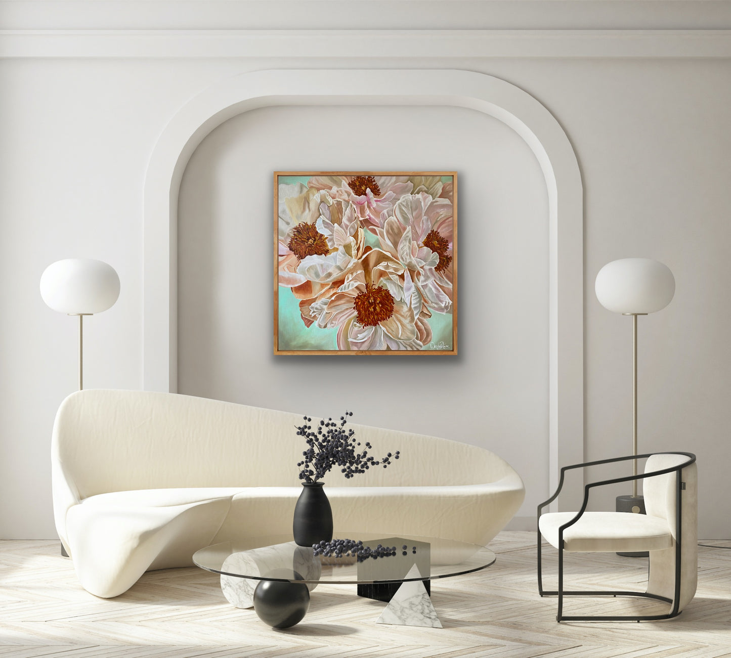 Blush Peonies - Original Art