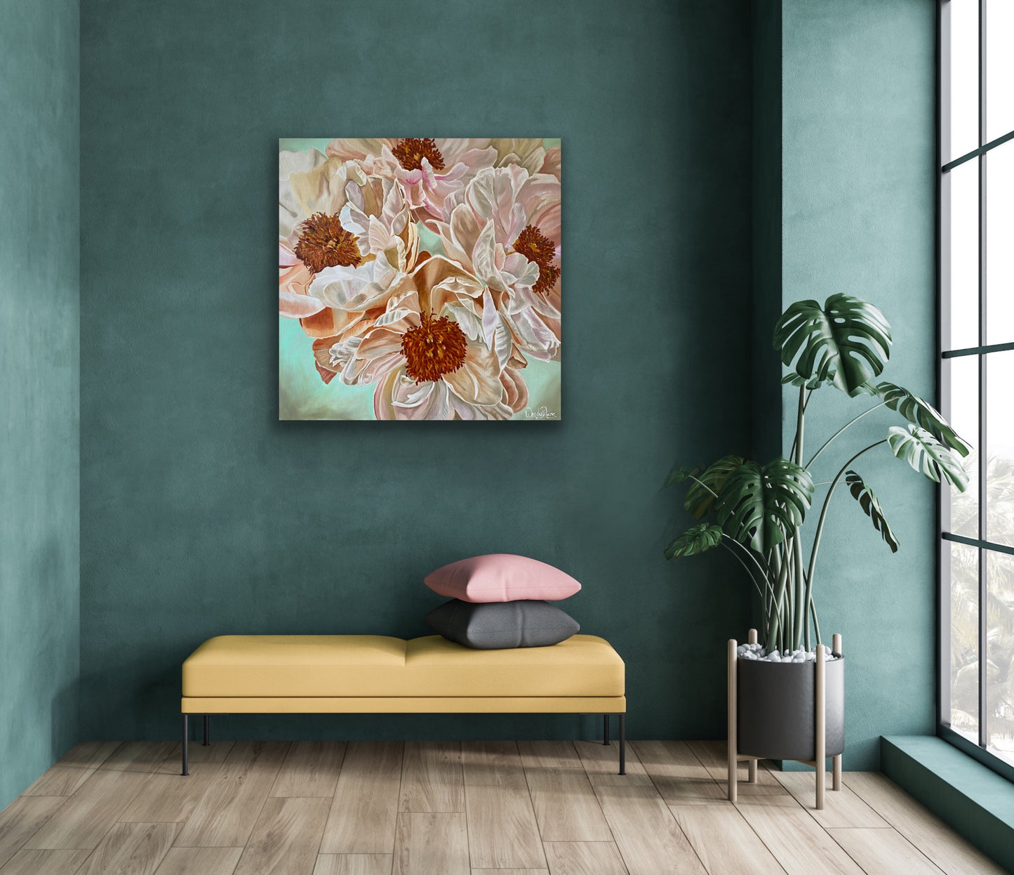 Blush Peonies - Original Art