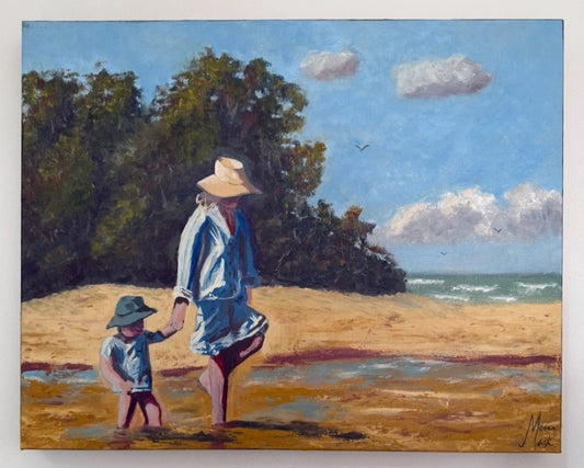 A day on the beach - Gold Coast Gallery Of ArtMonica Maleck
