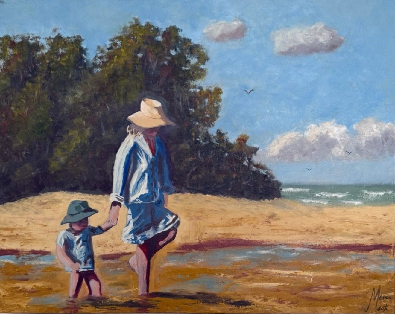 A day on the beach - Gold Coast Gallery Of ArtMonica Maleck