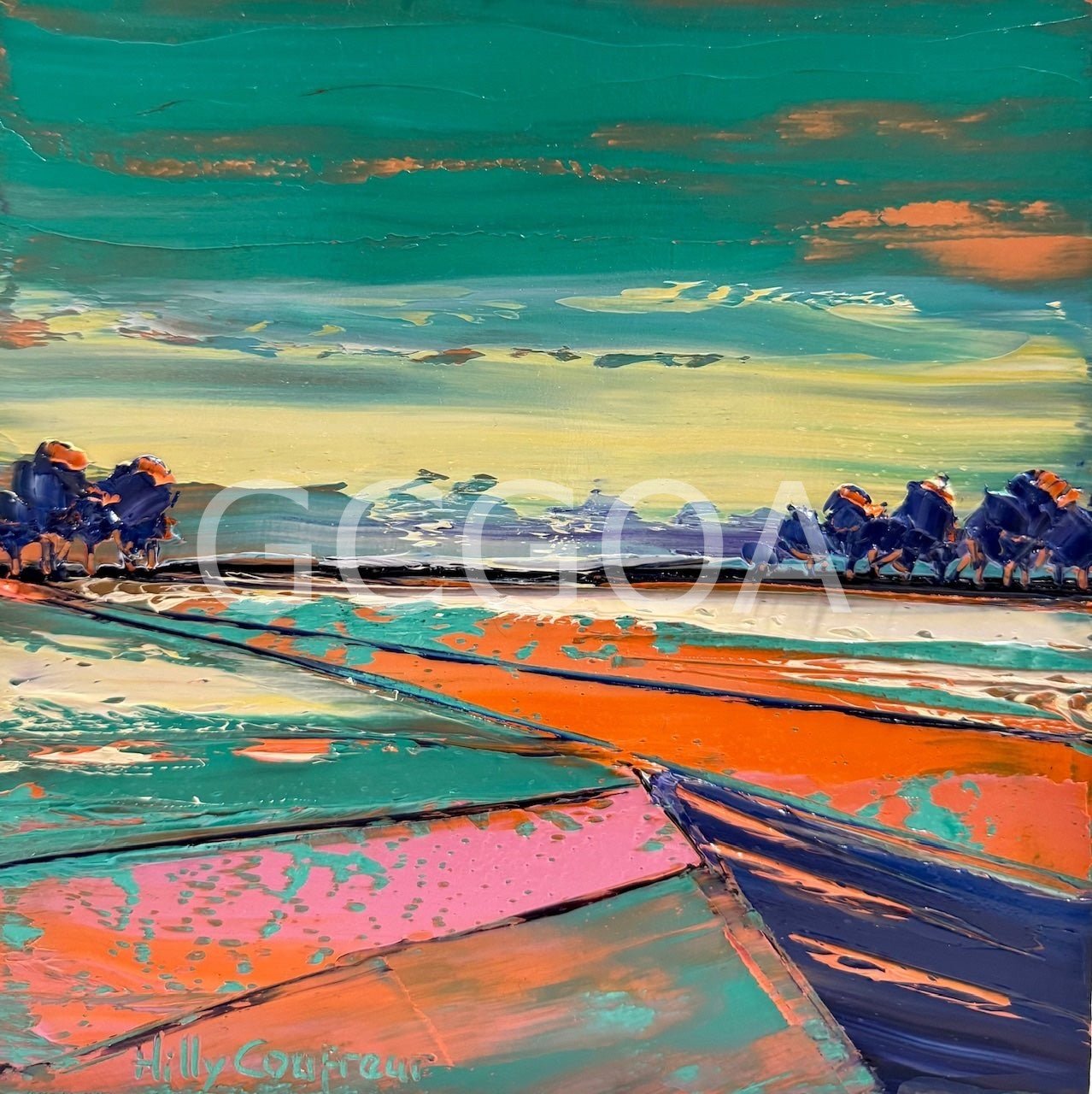 Abstracted Landscape 11 - Gold Coast Gallery Of ArtHilly Coufreur