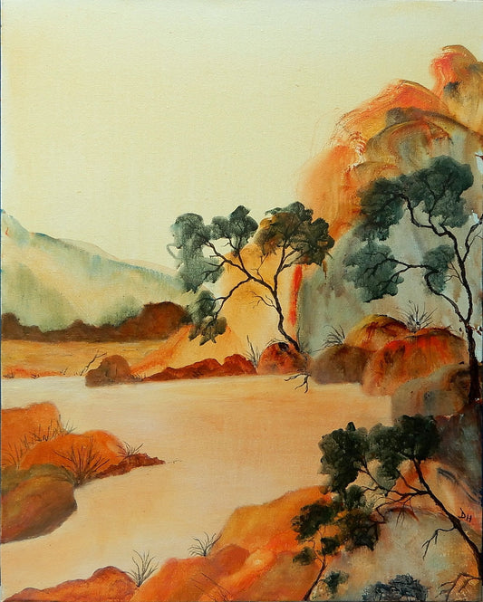 Along the Creek - Original Art - Gold Coast Gallery Of ArtDoodie Herman