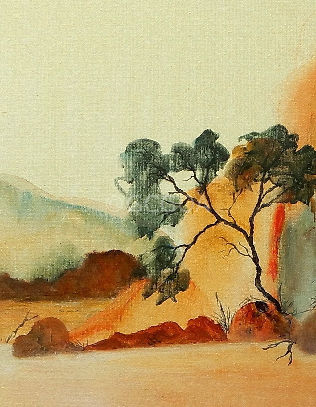 Along the Creek - Original Art - Gold Coast Gallery Of ArtDoodie Herman