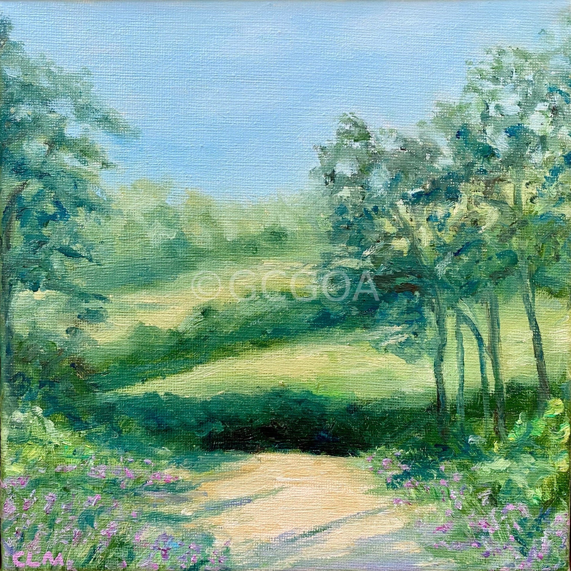 Along the Lavender Path - Original Art - Gold Coast Gallery Of ArtCharlotte Moore