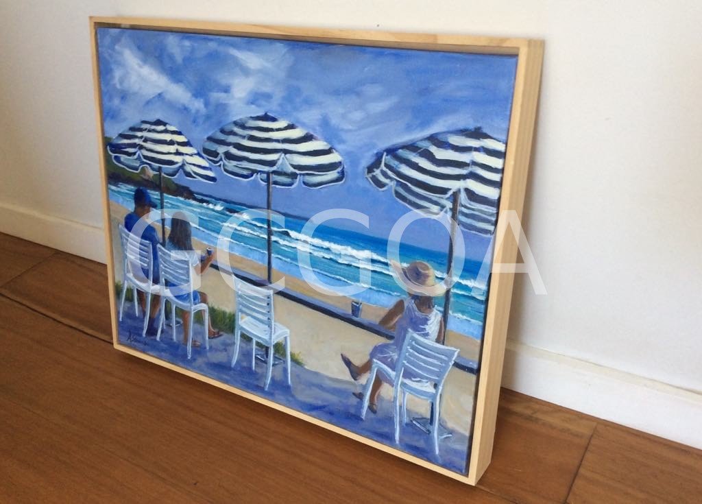 At the Kiosk Yamba 2 - Gold Coast Gallery Of ArtAnne Strambi