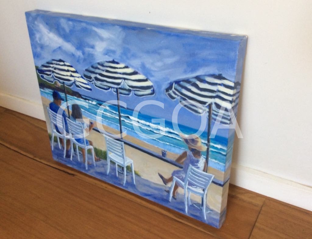At the Kiosk Yamba 2 - Gold Coast Gallery Of ArtAnne Strambi