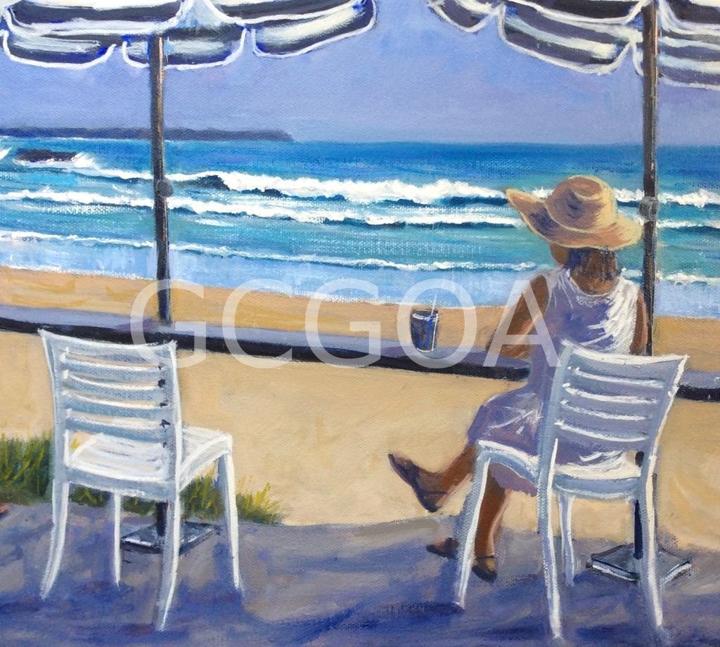 At the Kiosk Yamba 2 - Gold Coast Gallery Of ArtAnne Strambi