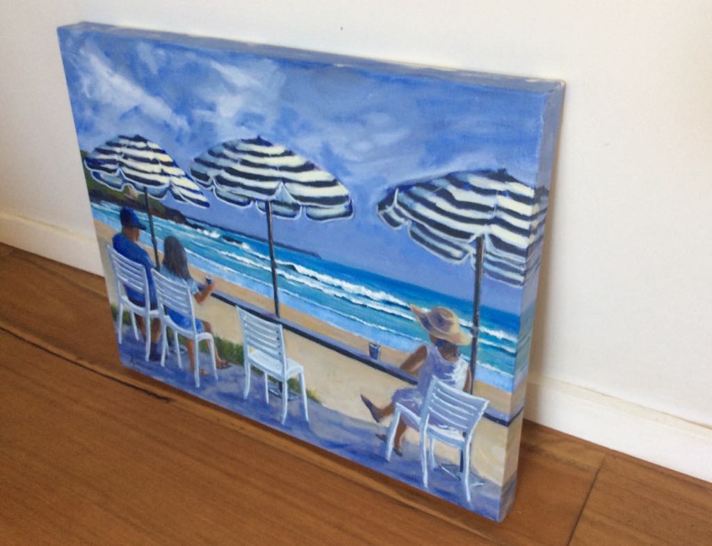 At the Kiosk Yamba 2 - Gold Coast Gallery Of ArtAnne Strambi