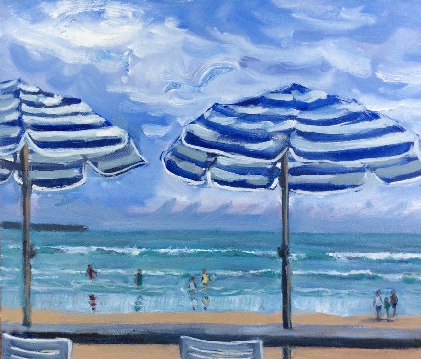 At the Kiosk Yamba - Gold Coast Gallery Of ArtAnne Strambi