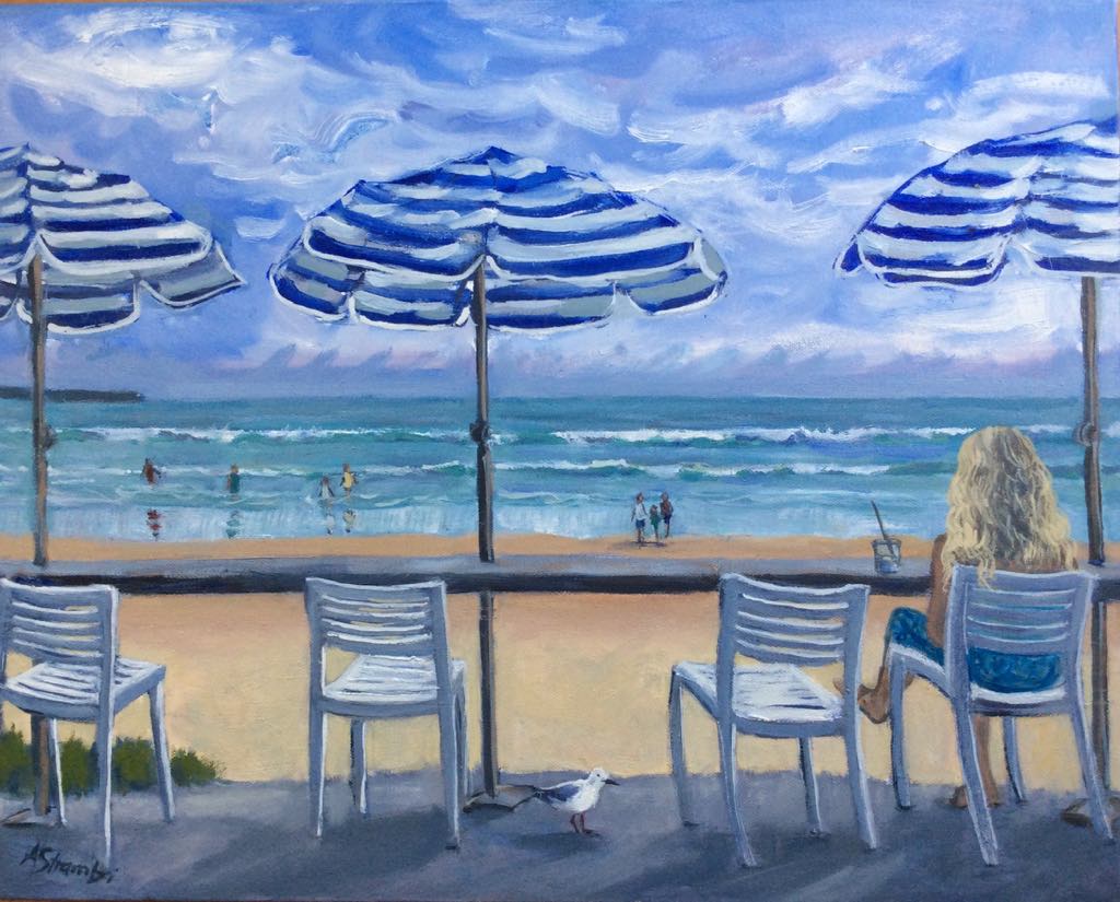 At the Kiosk Yamba - Gold Coast Gallery Of ArtAnne Strambi