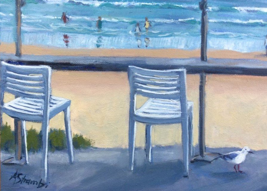 At the Kiosk Yamba - Gold Coast Gallery Of ArtAnne Strambi
