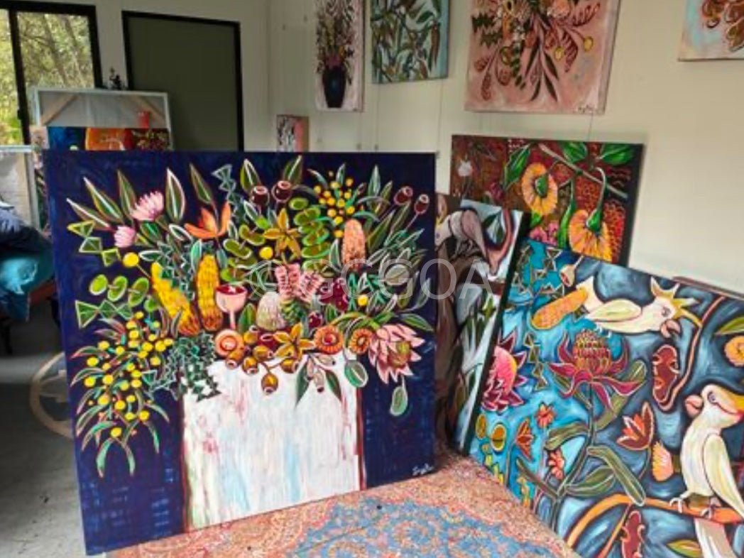 Aussie Flower Happiness - Gold Coast Gallery Of ArtLucy Car