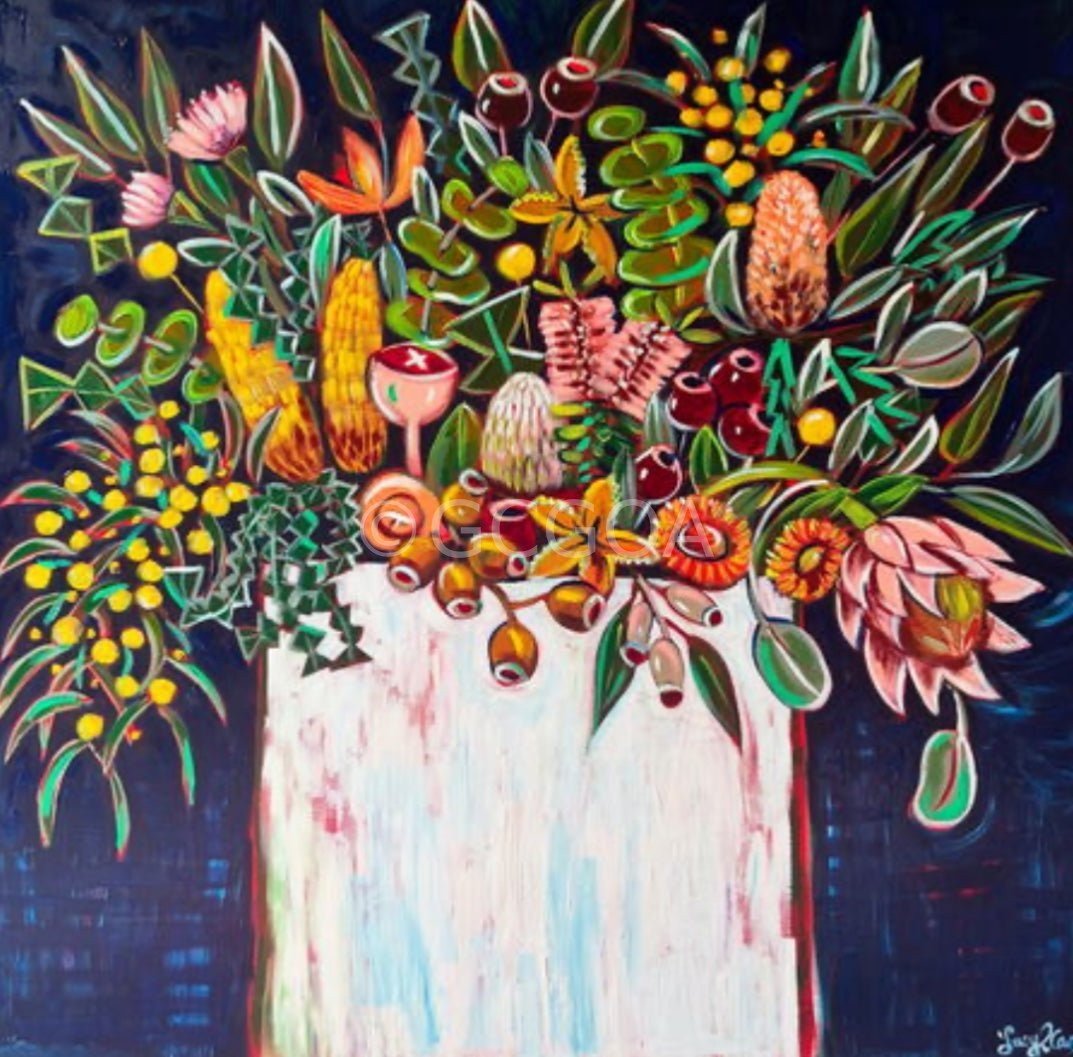 Aussie Flower Happiness - Gold Coast Gallery Of ArtLucy Car