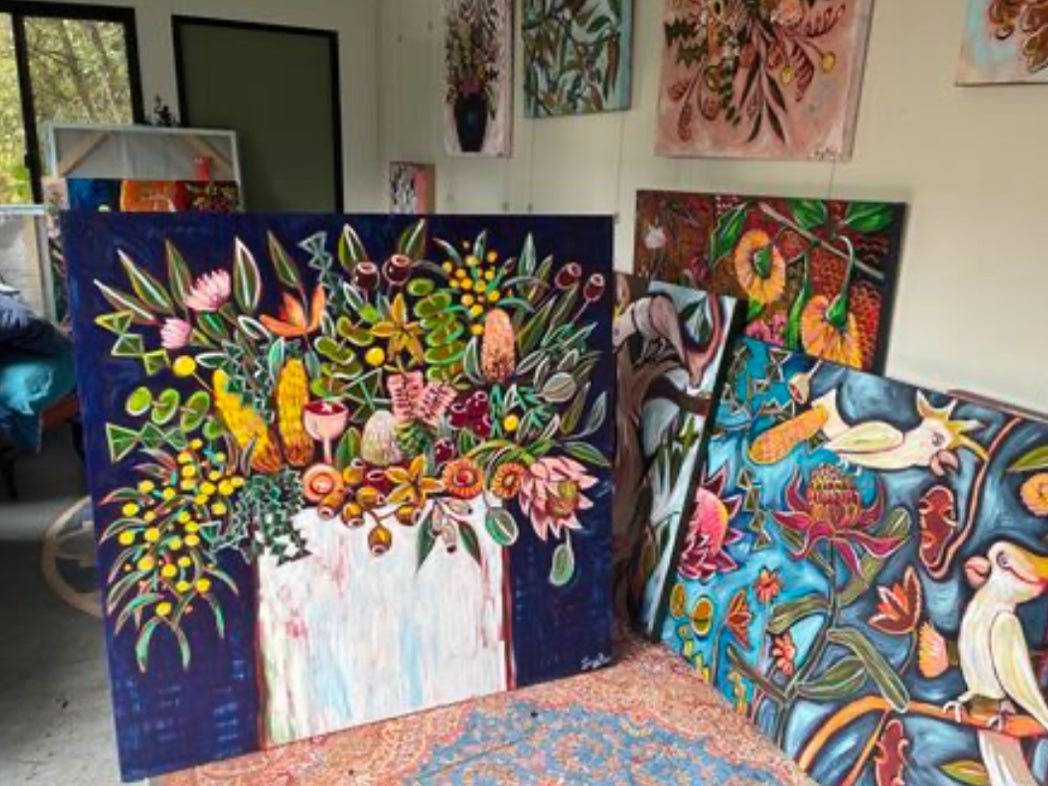 Aussie Flower Happiness - Gold Coast Gallery Of ArtLucy Car
