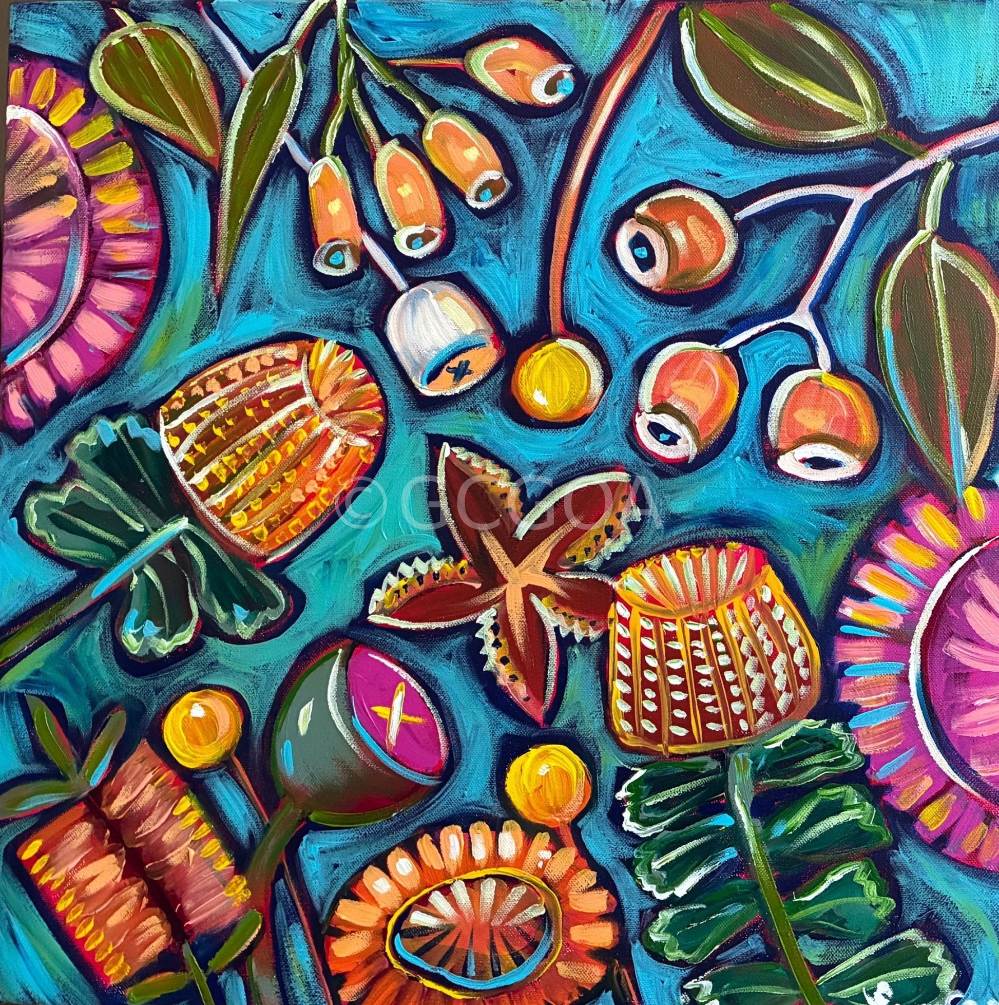 Australian Flowers Bright - Gold Coast Gallery Of ArtLucy Car