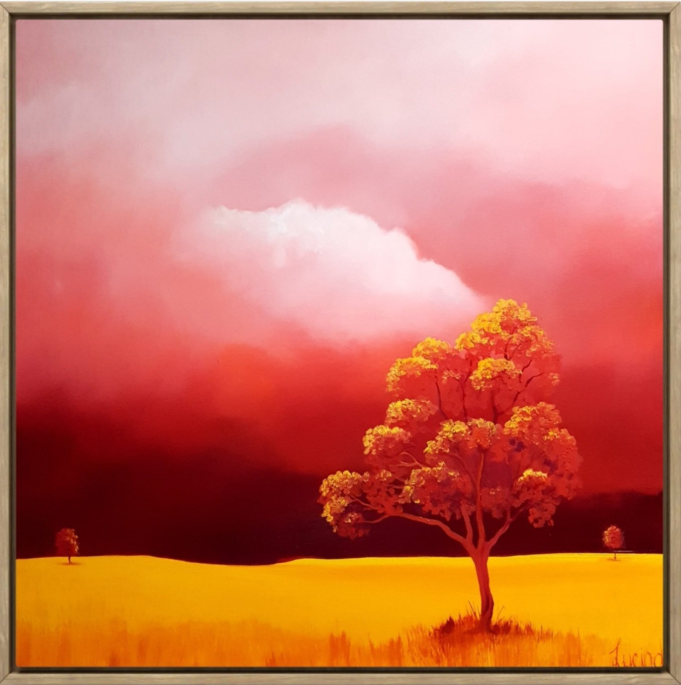 Autumn Glow - Blazing Red - Gold Coast Gallery Of ArtLucinda Leveille