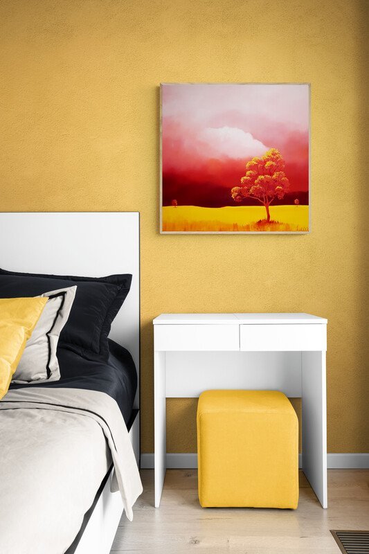 Autumn Glow - Blazing Red - Gold Coast Gallery Of ArtLucinda Leveille