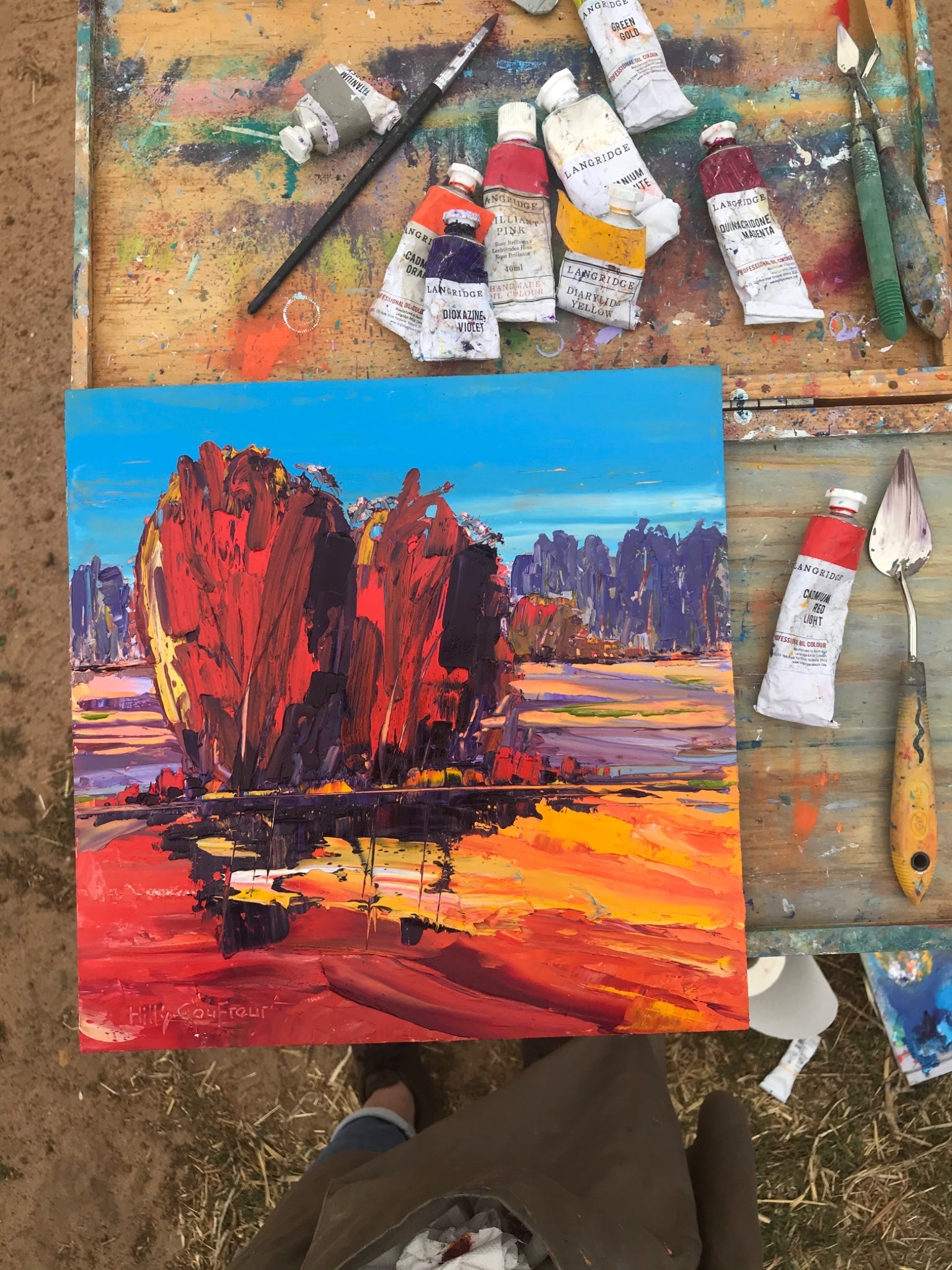 Autumn on the Farm 2 - Plein Air - Gold Coast Gallery Of ArtHilly Coufreur