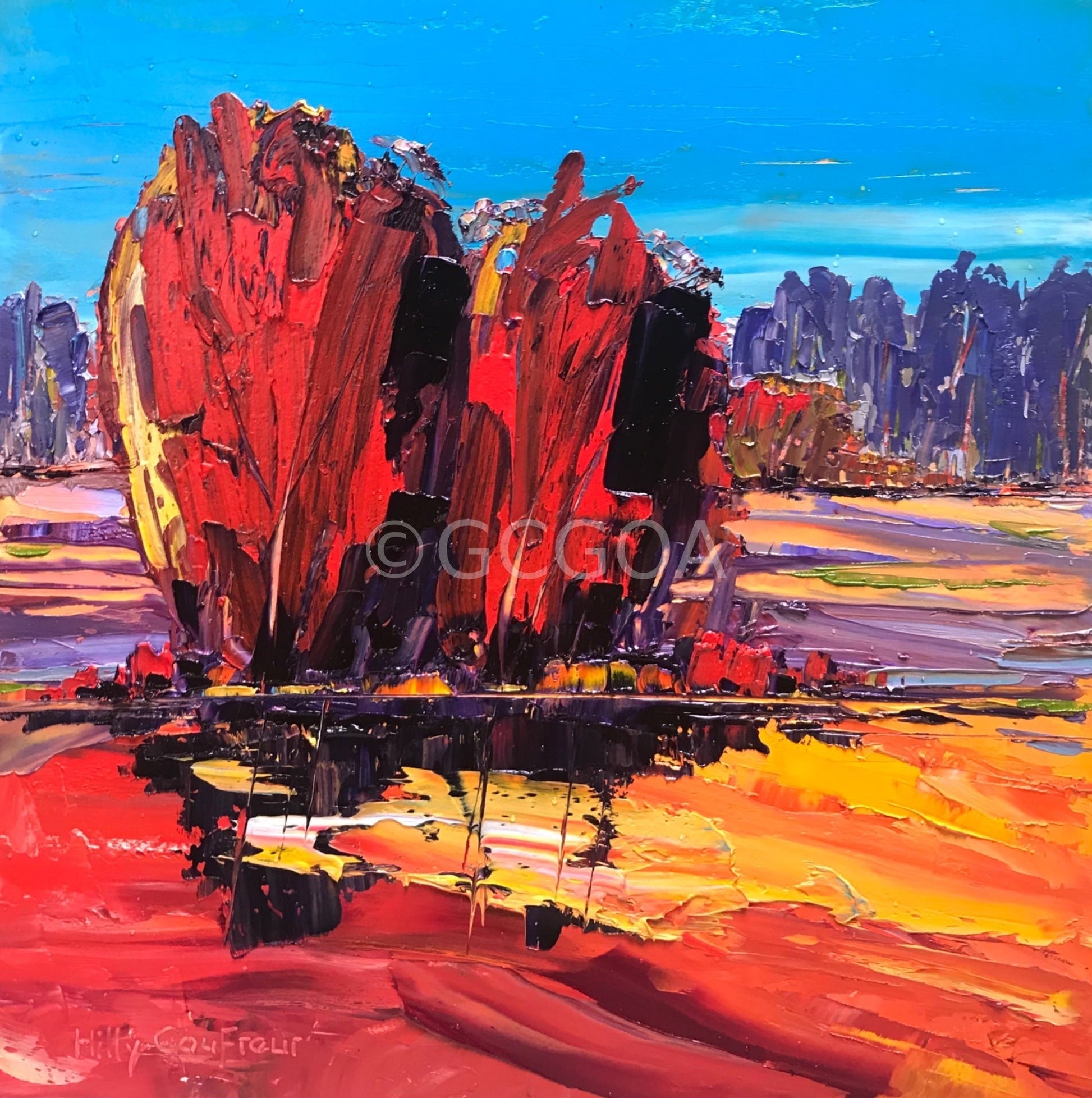 Autumn on the Farm 2 - Plein Air - Gold Coast Gallery Of ArtHilly Coufreur