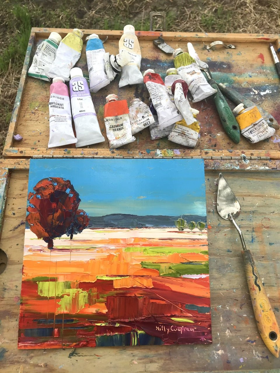 Autumn on the Farm 5 - Plein Air - Gold Coast Gallery Of ArtHilly Coufreur