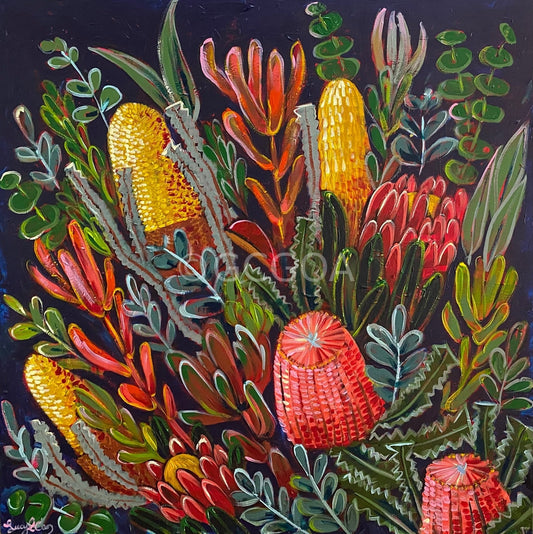 Banksia Bouquet - Original Art - Gold Coast Gallery Of ArtLucy Car