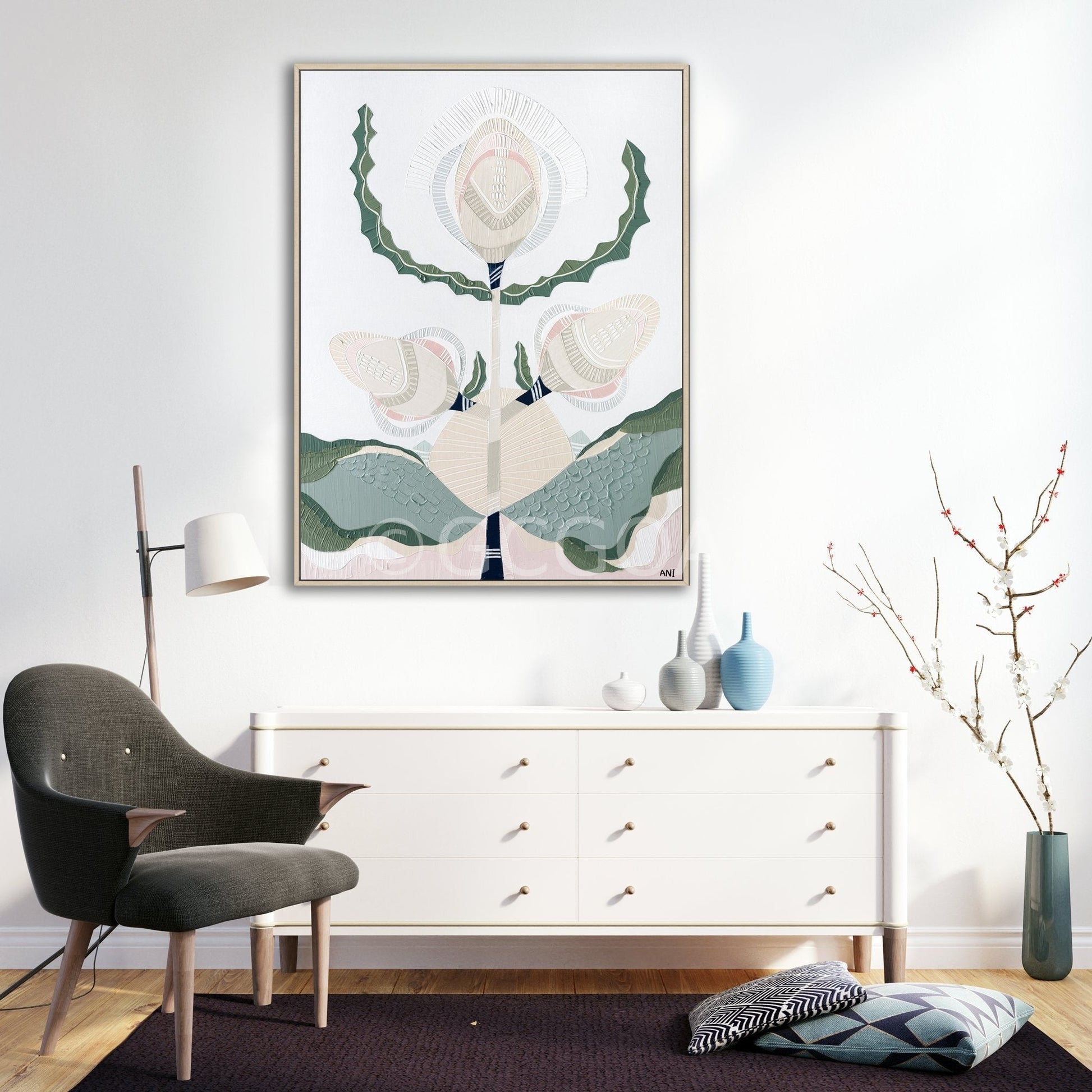 Banksia Elements 1 - Original Art - Gold Coast Gallery Of ArtAni Ipradjian
