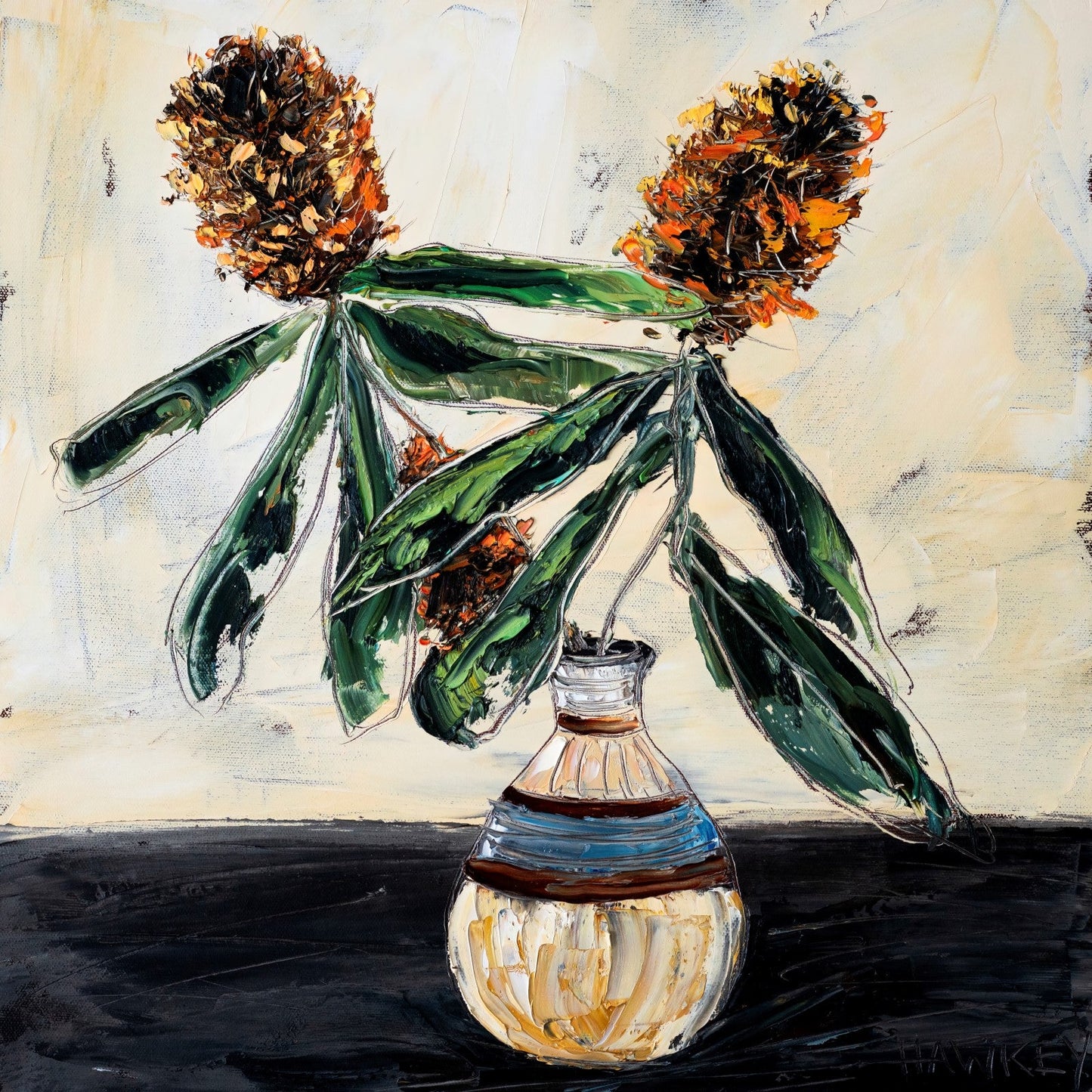 Banksia - Fine Art Print - Gold Coast Gallery Of ArtAngela Hawkey