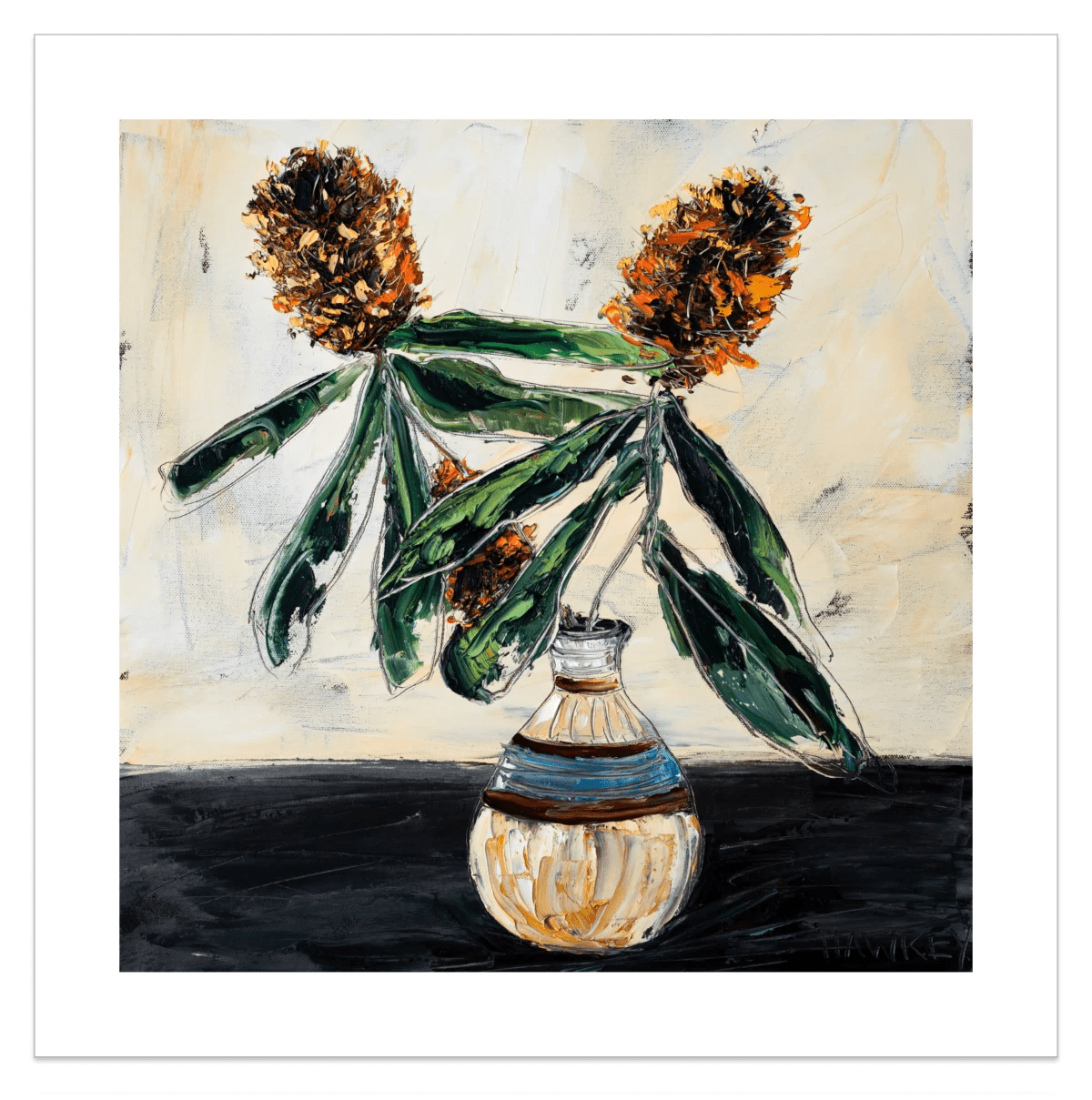 Banksia - Fine Art Print - Gold Coast Gallery Of ArtAngela Hawkey