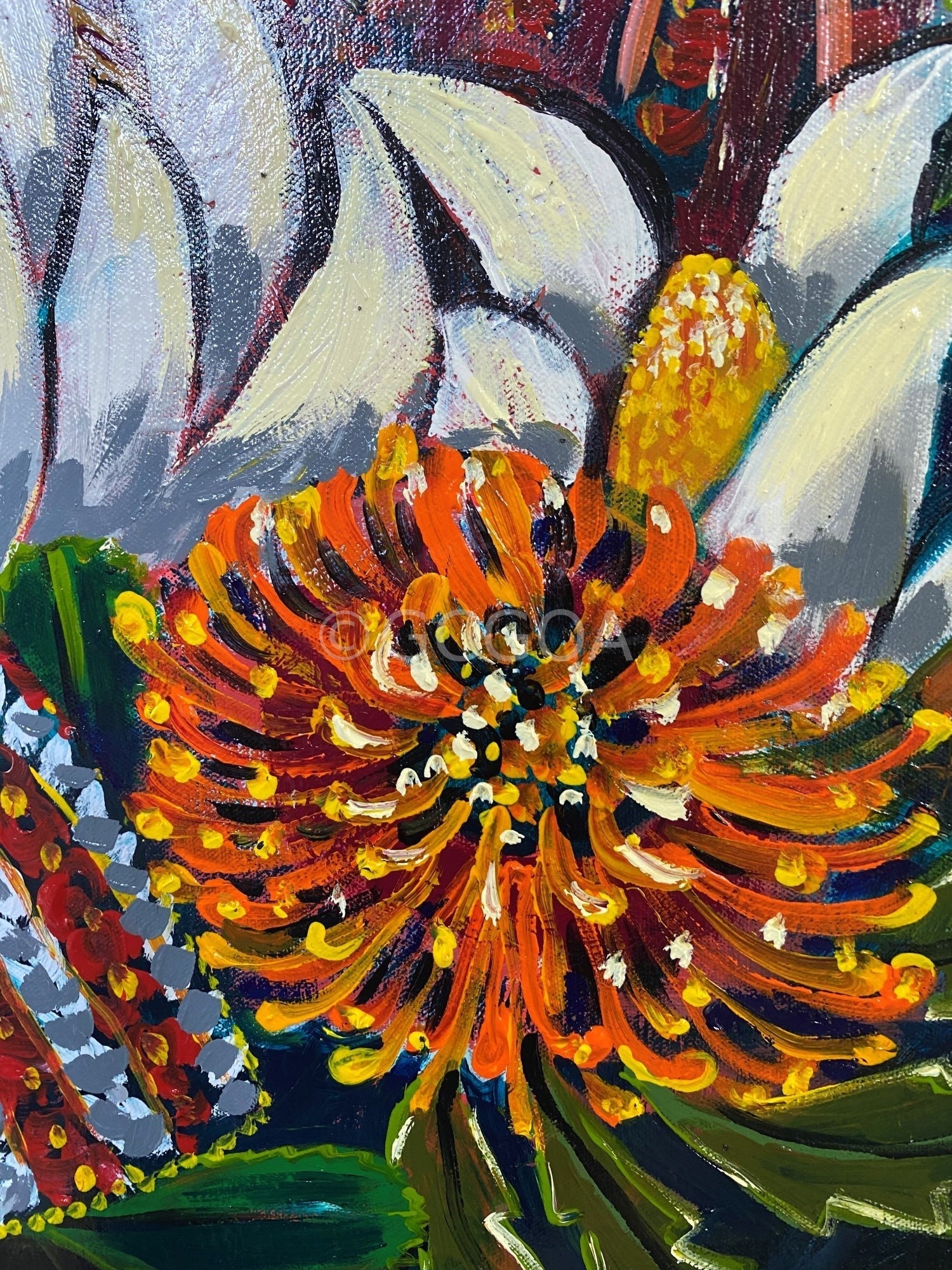 Banksias and Magnolia - Original Art - Gold Coast Gallery Of ArtLucy Car
