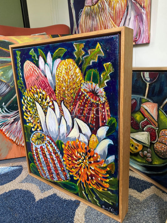 Banksias and Magnolia - Original Art - Gold Coast Gallery Of ArtLucy Car