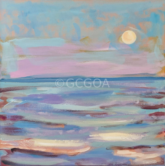 Bay Moon Rising - Original Art - Gold Coast Gallery Of ArtDinah Dixon