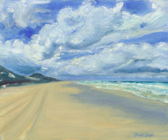 Beach Driving - Gold Coast Gallery Of ArtDinah Dixon