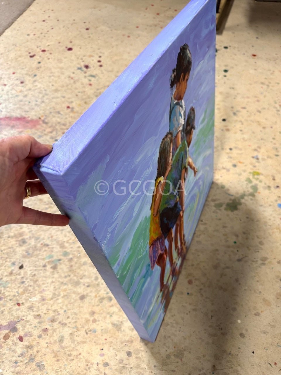 Beach Fun 5 - Original Art - Gold Coast Gallery Of ArtJos Coufreur