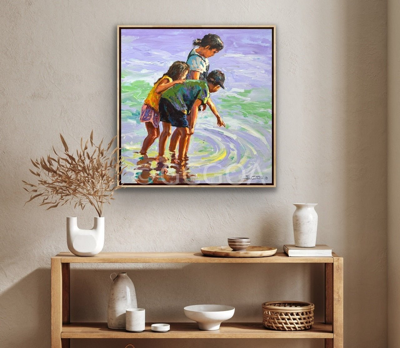 Beach Fun 5 - Original Art - Gold Coast Gallery Of ArtJos Coufreur