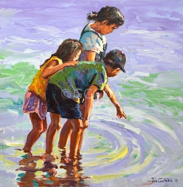 Beach Fun 5 - Original Art - Gold Coast Gallery Of ArtJos Coufreur