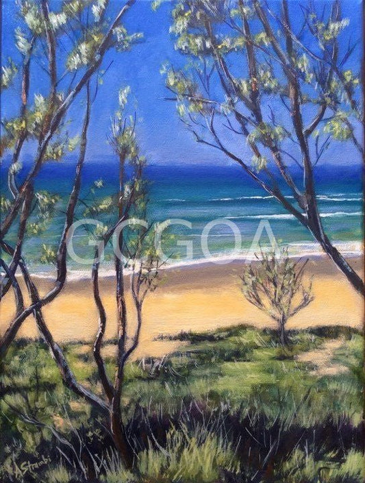 Beach Glimpse at Wooli - Gold Coast Gallery Of ArtAnne Strambi