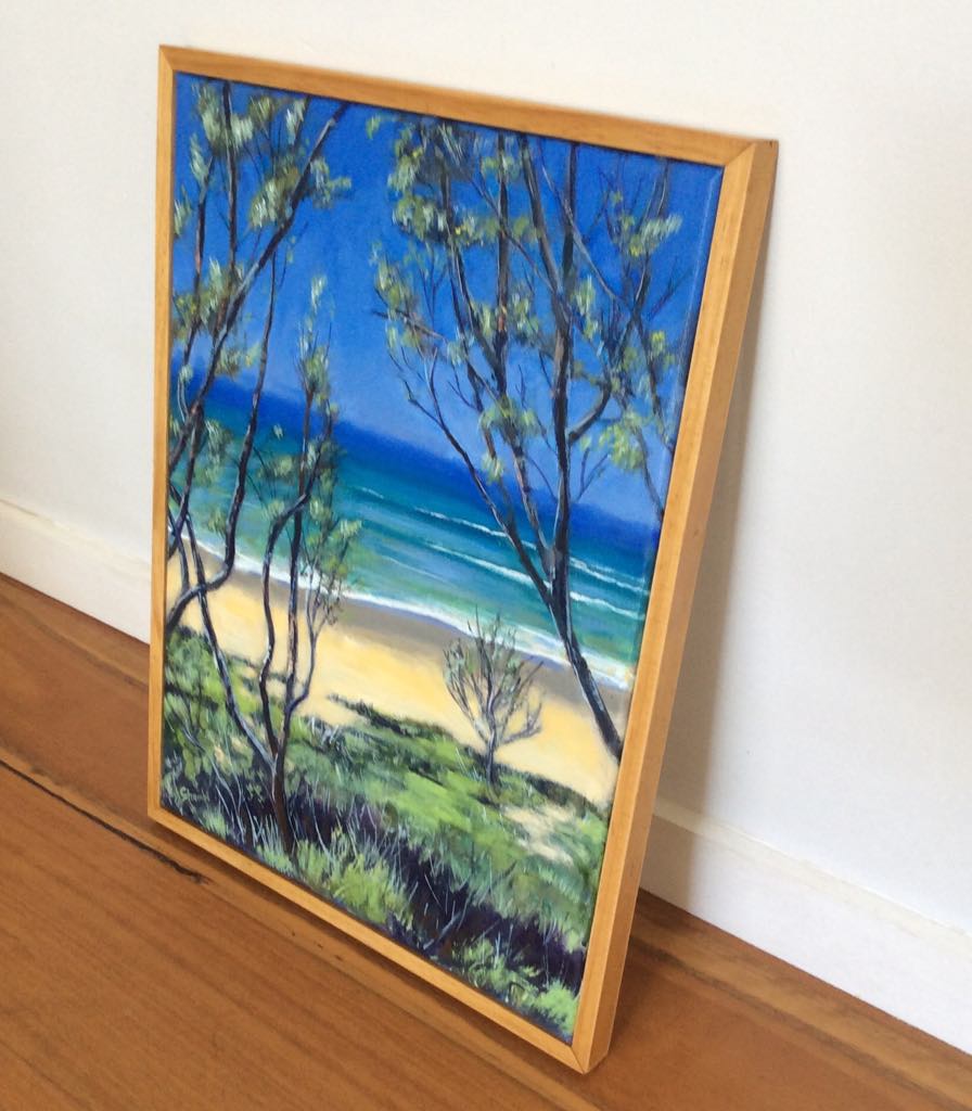 Beach Glimpse at Wooli - Gold Coast Gallery Of ArtAnne Strambi