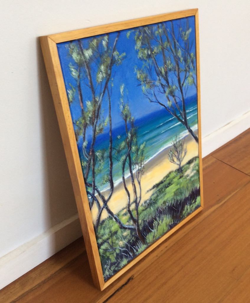 Beach Glimpse at Wooli - Gold Coast Gallery Of ArtAnne Strambi