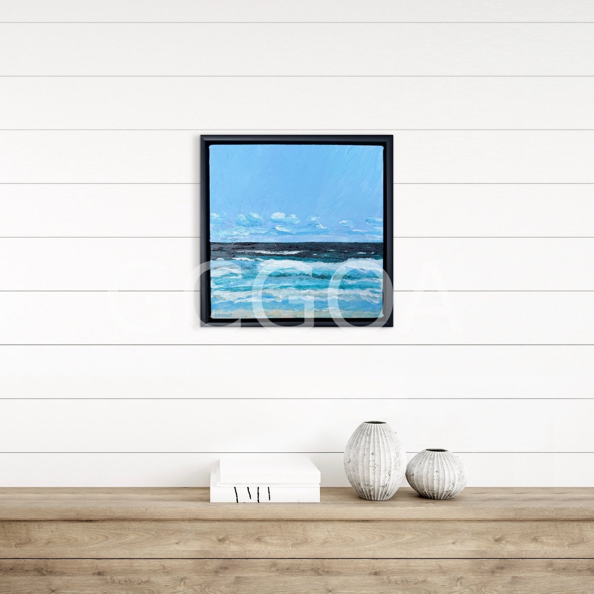 Beach In Blue - Gold Coast Gallery Of ArtSuzanne Barrett