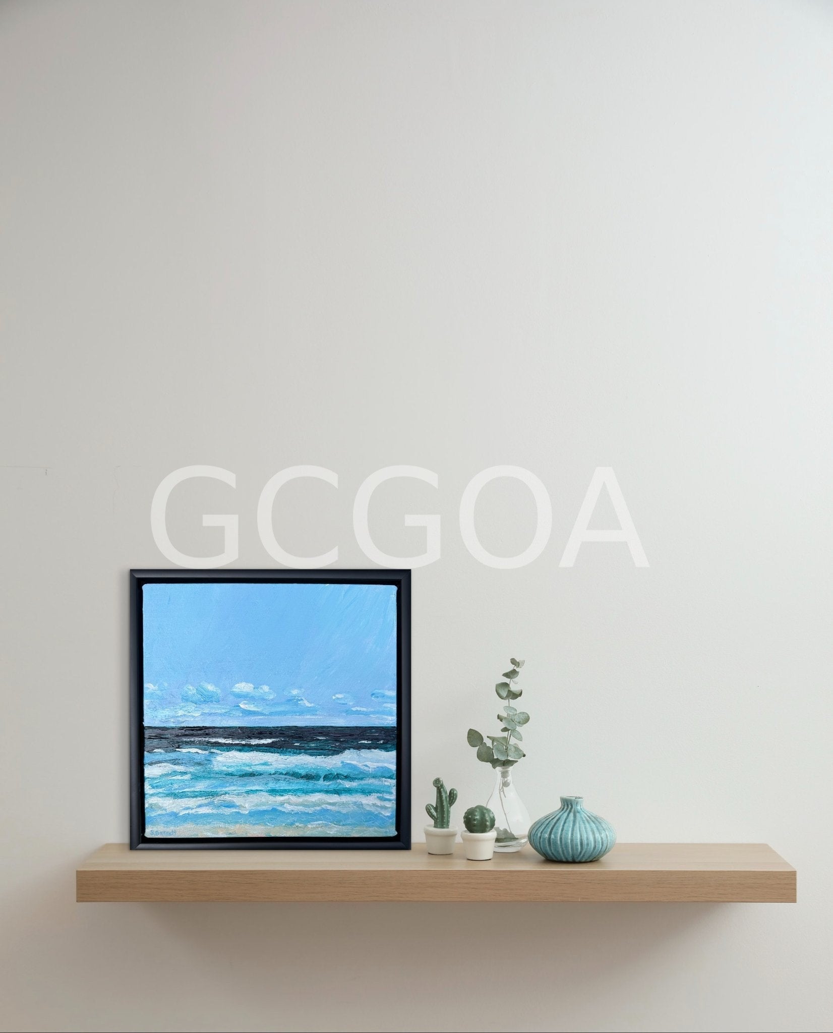 Beach In Blue - Gold Coast Gallery Of ArtSuzanne Barrett